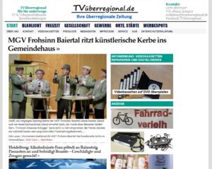 MGV Frohsinn Baiertal ritzt künstlerische Kerbe ins Gemeindehaus, TVüberregional