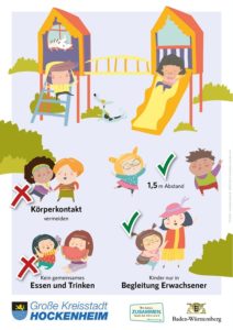 Die Stadtverwaltung Hockenheim hat die Spielplätze im Stadtgebiet geöffnet