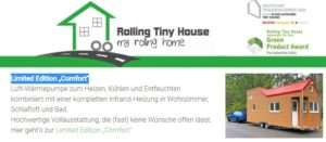 Tiny Houses, Limited Edition Comfort, Rolling Tiny House, Carmen Döll, Rhein-Neckar-Kreis