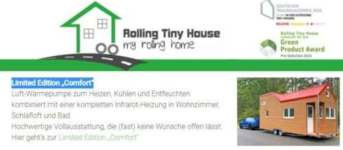 Tiny Houses, Limited Edition Comfort, Rolling Tiny House, Carmen Döll, Rhein-Neckar-Kreis