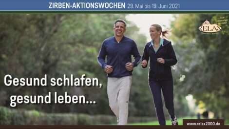 Zirben Aktionswochen ab 29.05. bis 19.06.2021 – Gesund schlafen, gesund leben.