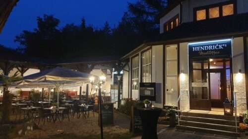Restaurant Hendricks Mediterran in Bad Langenbrücken bei Bad Schönborn, Einfahrt Sigel Klinik