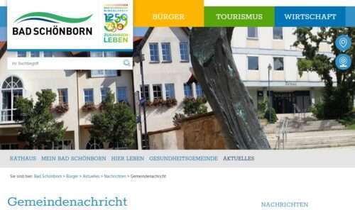 Bad Schönborn, Gemeindenachrichten, Langenbrücken, Mingolsheim,