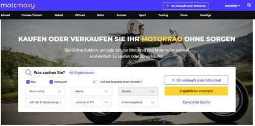 Motomoxy, Motorrad verkaufen, gebraucht, neu, privat, gewerblich