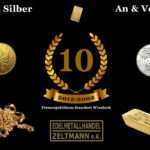 Gold verkaufen in Wiesloch zwischen Heidelberg und Karlsruhe Goldankauf 10 Jahre Firmenjubiläum