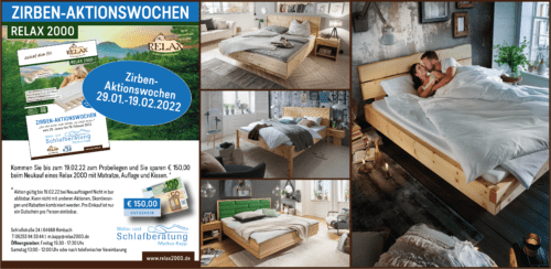Relax2000, Markus Kapp, Zirbenaktion 29-01-2022 bis 29-02-2022
