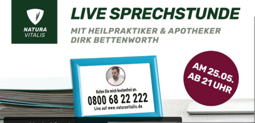Live Sprechstunde bei natura Vitalis