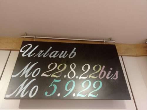 Kreuzbäcker Reilingen macht Urlaub