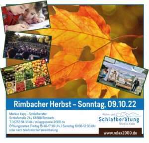 Rimbacher Herbst 2022 - Relax200 mit dabei