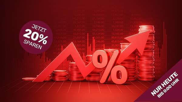 Gegen die Inflation - 20 Prozent Rabatt auf alle Produkte