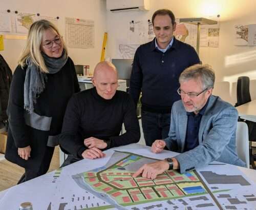 Quartier am Bach in Wiesloch: Stadt und Haus+Co ziehen positive Bilanz des ersten Baujahres