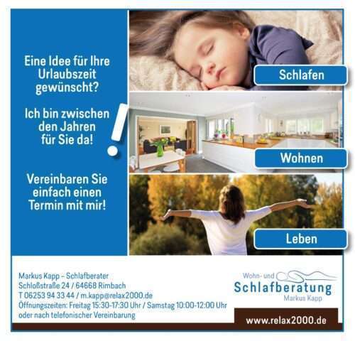 Relax2000, Markus Kapp, Schlafberatung, Bettensysteme