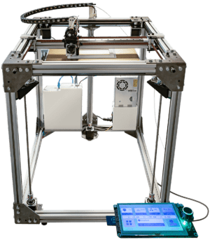 Der 4D Future Printer ist ein weltweit einmaliger Drucker, der mit organischen und anorganischen Stoffen arbeitet und die Elemente Zeit, Umwelteinflüsse und Skalierbarkeit in Perfektion umsetzt. Der Rahmen des 4D Future Printer besteht aus einem Kompositwerkstoff, der zum größten Teil aus Holz besteht!
