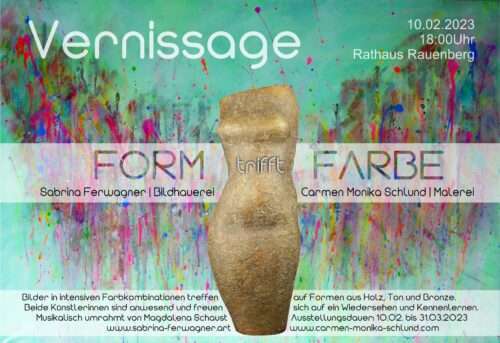 Form trifft Farbe - Neue Kunstausstellung von zwei lokalen Künstlerinnen im Rauenberger Rathaus
