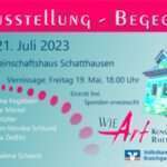 Einladung zur Vernissage Begegnungen in Schatthausen mit Ulrike Grimm
