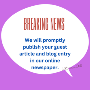 We will promptly publish your guest article and blog entry in our online newspaper.