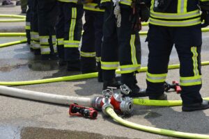 Ladenburg - Brand in Mehrfamilienhaus