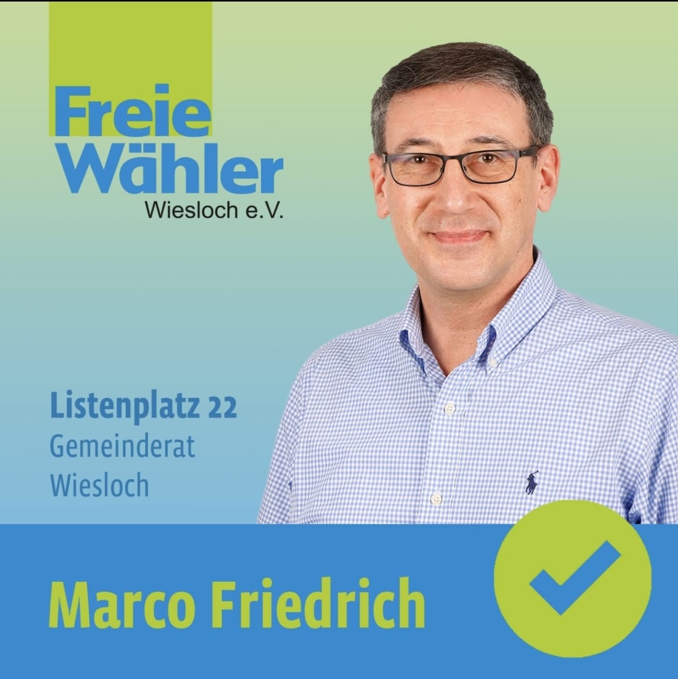 Marco Freidrich in den Gemeinderat Wiesloch wählen