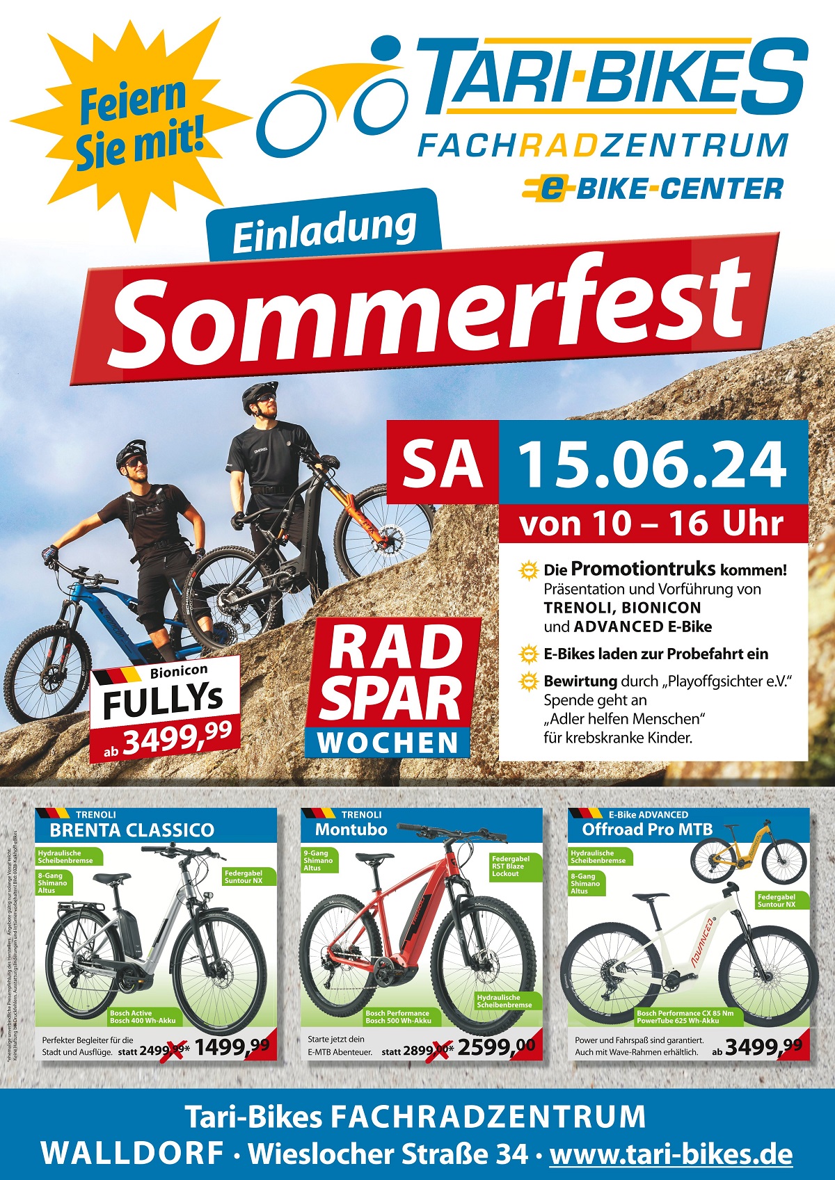 Einladung Sommerfest bei Tari-Bikes 2024