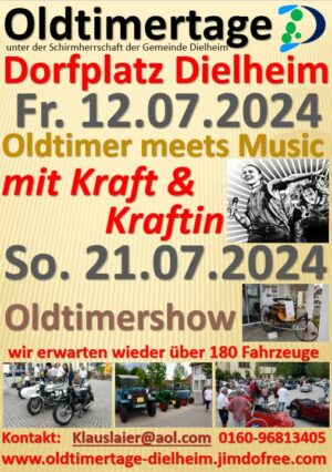 Oldtimer Show Dielheim am 21.07.2024