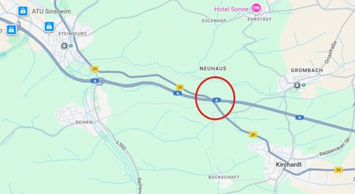 L533 – Verlängerung der eingeschränkten Verkehrsführung im Bereich der Autobahnbrücke zwischen Kirchardt und Sinsheim-Steinsfurt