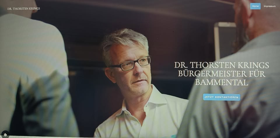 Bürgermeister für Bammental Dr. Thorsten Krings Bürgermeister für Bammental Dr. Thorsten Krings