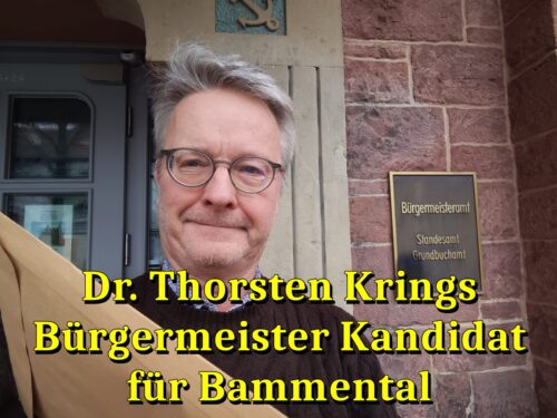 Thorsten Krings kandidiert als Bürgermeister in Bammental Dr. Thorsten Krings Bürgermeister Kandidat in Bammental