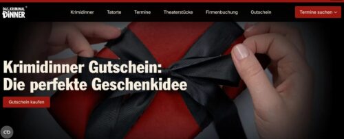 Ein Krimidinner Gutschein alle Shows Ein Krimidinner Gutschein alle Shows