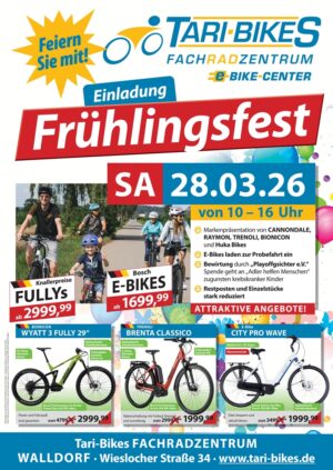 Einladung FRÜHLINGSFEST 28.03.2026 TARI-BIKES