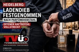 Symbolbild zu einem Ladendiebstahl in Heidelberg, bei dem nach einem Parfümdiebstahl ein offener Haftbefehl festgestellt wurde.