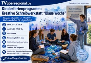 Schwetzingen: Kreative Schreibwerkstatt „Blaue Woche“ für Jugendliche