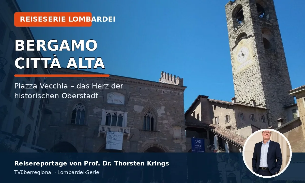 Bergamo Città Alta: Die Piazza Vecchia als Herz der Oberstadt