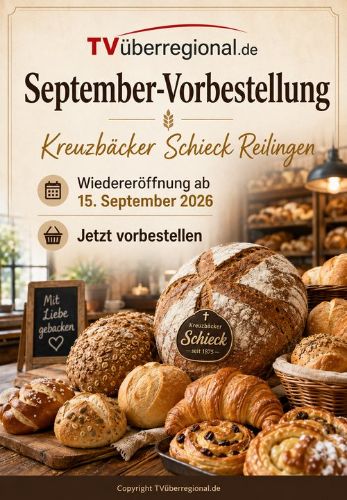 Wir backen fürs Straßenfest! Kreuzbäcker Schieck: Vorbestellen und am 15. September wieder geöffnet