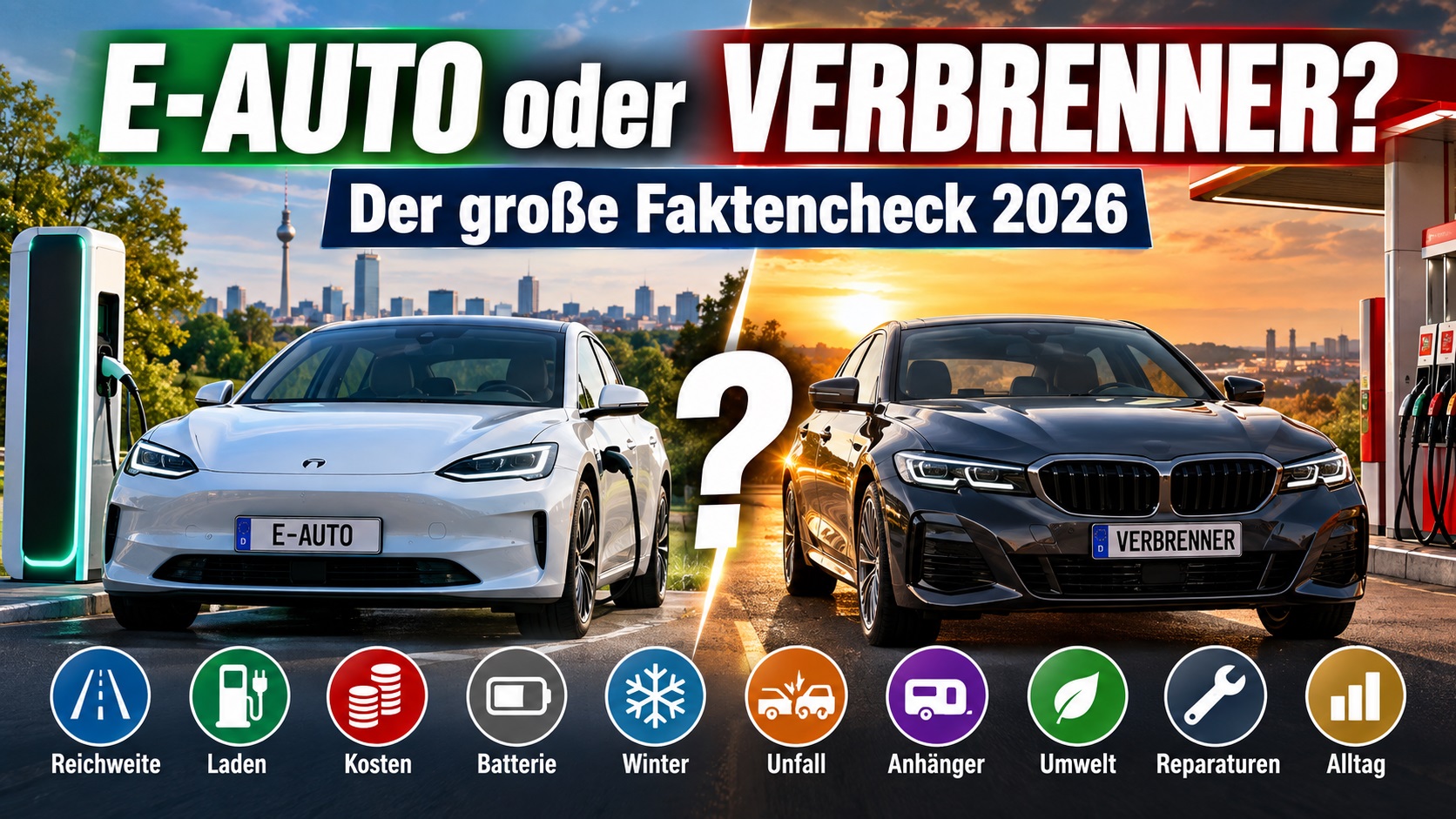 Vergleich Elektroauto mit Benziner und Diesel 2026