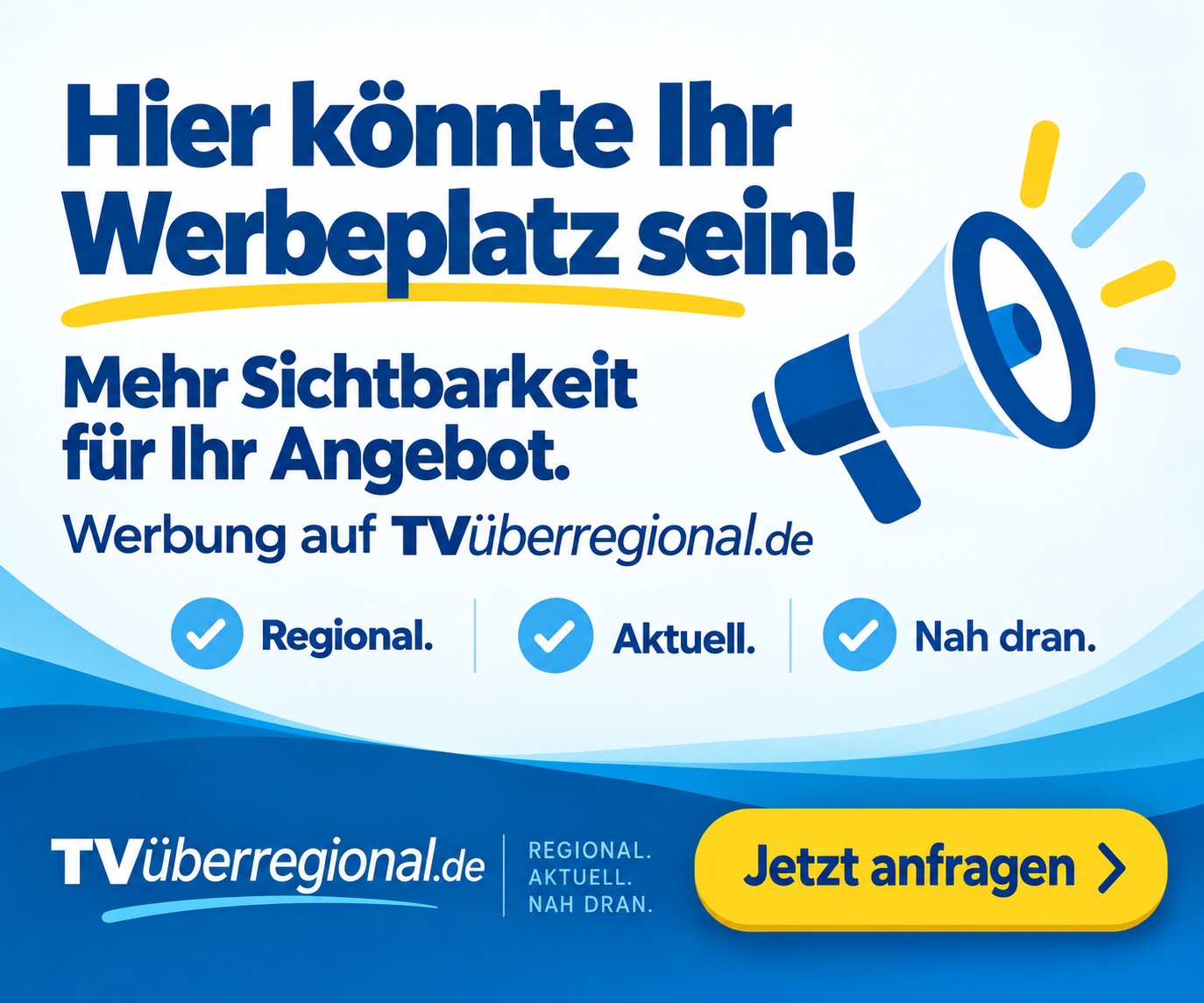 Sie schauen drauf? Ihre Interessenten auch auf Ihre Werbung hier. Melden Sie sich.