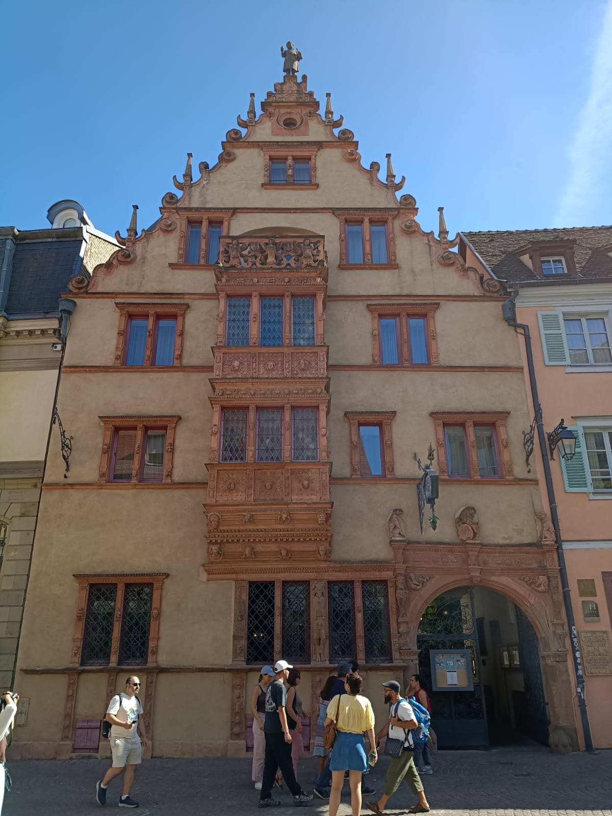Historische Renaissancefassade, Colmar im Elsass. Foto von Thorsten Krings.