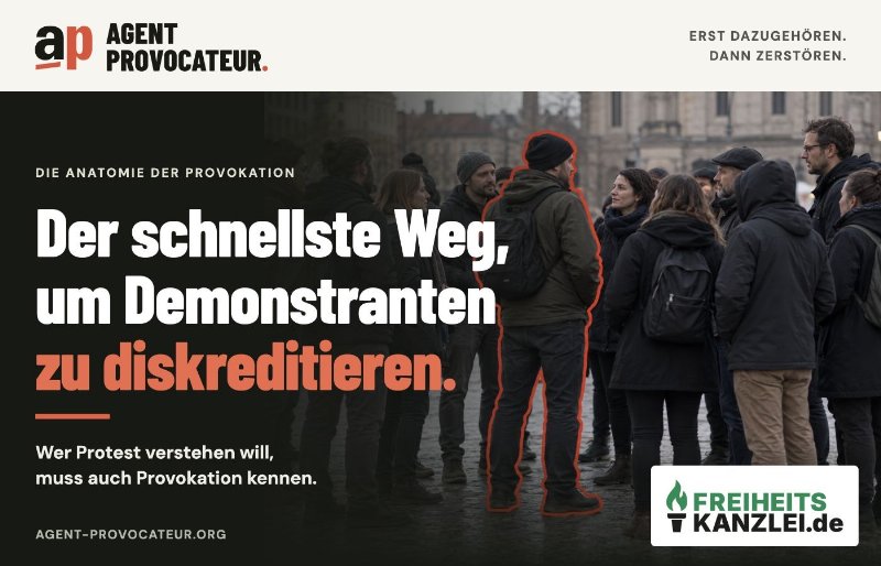 Freiheitskanzlei: Demonstranten und verdeckte Einflussnahme
