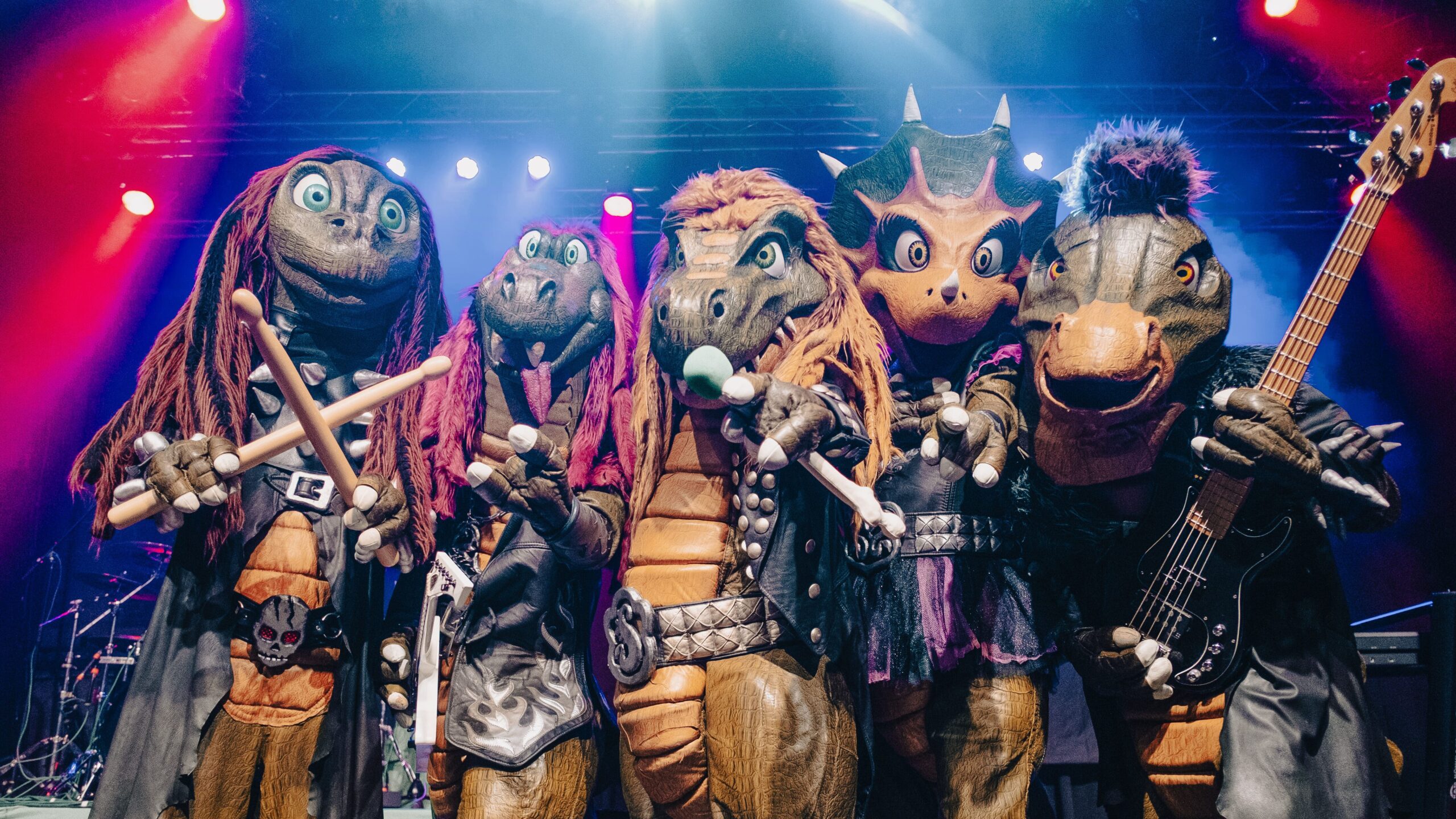Heavysaurus in Dinosaurierkostümen – Konzert in der halle02 Heidelberg am 6. Dezember 2026