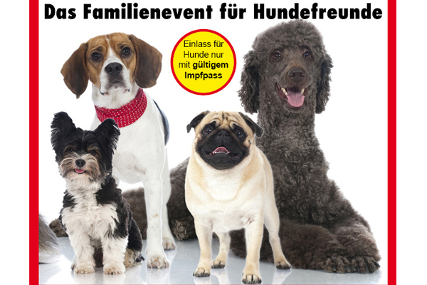 Hunde auf dem Veranstaltungsbild zur Messe Mein Hund in Mannheim