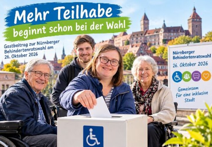 Nürnberger Behindertenratswahl 2026 – Mehr Teilhabe beginnt bei der Wahl
