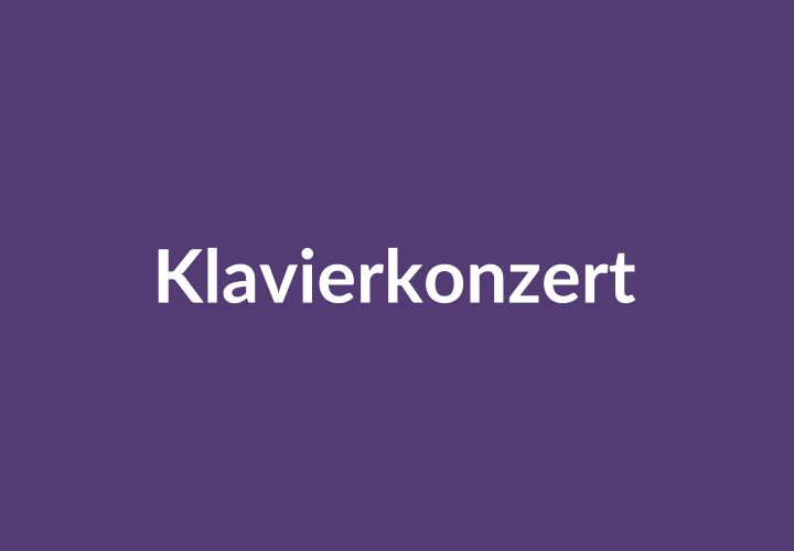 Neutrale Symbolgrafik Klavierkonzert, kein Foto der Musiker